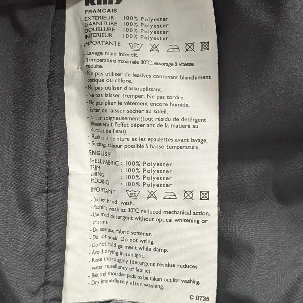 Killy Smart System Ski/Snowboard Jacket Black, Red, Grey Men's 42‎ - Picture 9 of 15